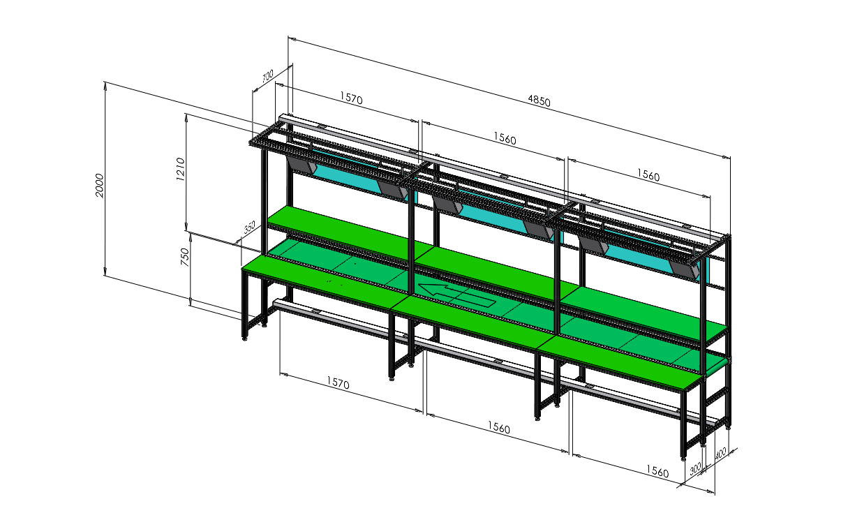 標(biāo)準(zhǔn)輸送機流水線
